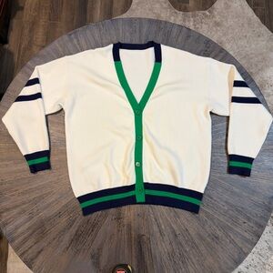 Commense Colorblock Button Front Cardigan Sweater | Women’s Small